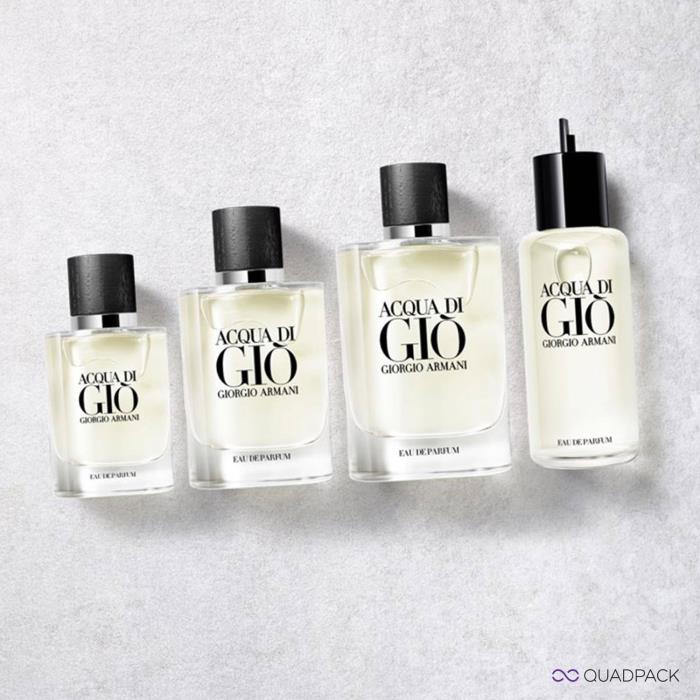 Quadpack’s wooden touch for the refillable Acqua di Giò Eau de Parfum